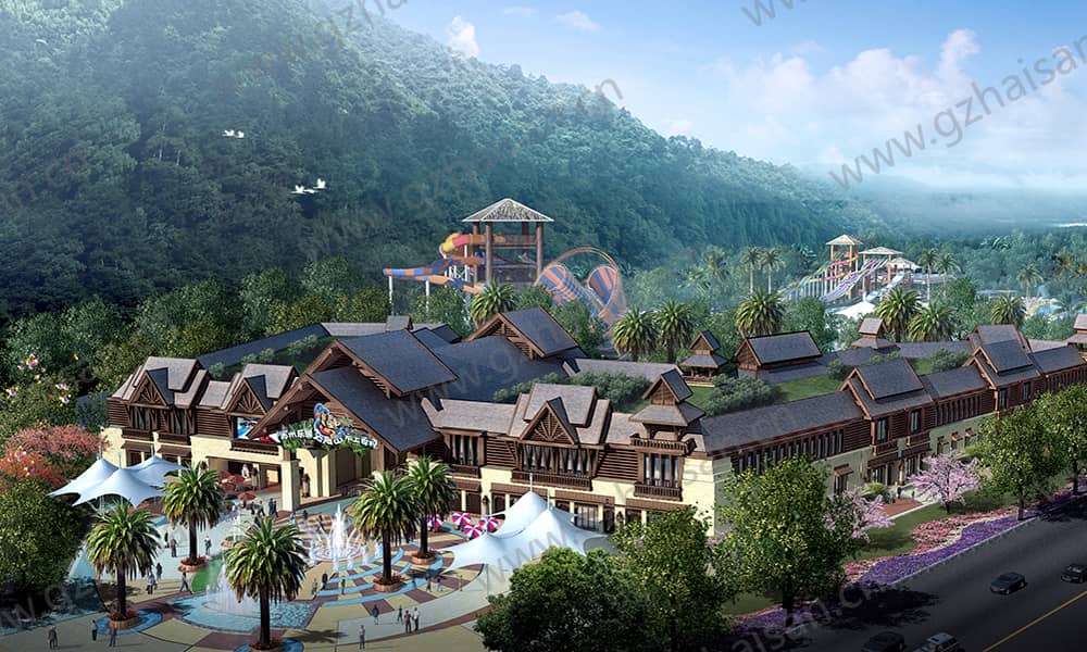 苏州乐园森林水世界山综合楼