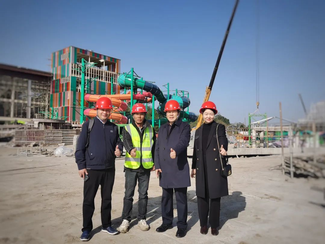 快讯 | 米兰·(milan)中国官方网站游乐董事长一行视察南北湖开元森泊水乐园项目进展情况